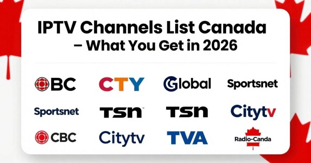 IPTV Channels List Canada – What You Get in 2026